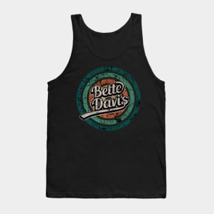 Bette Davis // Retro Circle Crack Vintage Tank Top